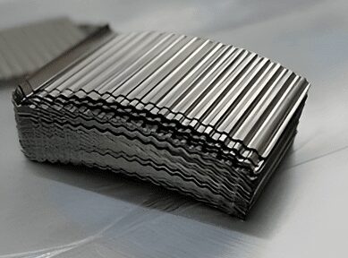 A stack of metal sheets on top of each other.